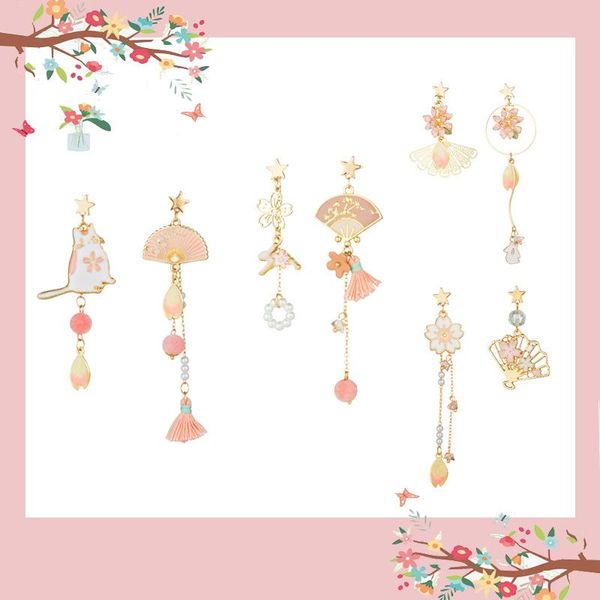 dangle & chandelier japan korea cherry blossom fan sweet romantic women earrings flowers pearl long pendant drop ears jewelry, Silver
dangle & chandelier japan korea cherry blossom fan sweet romantic women earrings flowers pearl long pendant drop ears jewelry, Silver