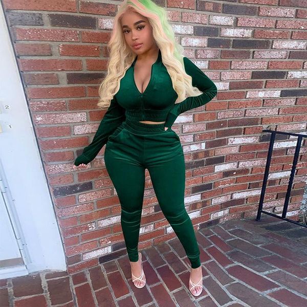 women's tracksuits velvet women two piece set long sleeve zip pocket sweatpant fitness tracksuit 2 winter fall clothing outfits 4xhj, Gray
women's tracksuits velvet women two piece set long sleeve zip pocket sweatpant fitness tracksuit 2 winter fall clothing outfits 4xhj, Gray