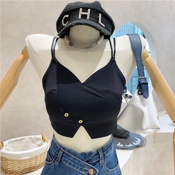 women's tanks & camis niche design clothing summer 2021 fashion sense slim sling vest versatile top, White
women's tanks & camis niche design clothing summer 2021 fashion sense slim sling vest versatile top, White