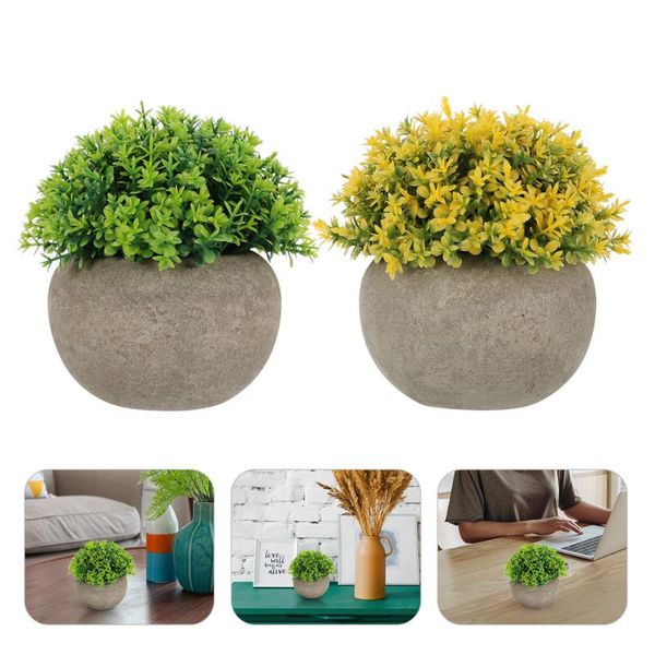 decorative flowers & wreaths 2 sets artificial bonsai living room adornments for decor (yellow, green)
decorative flowers & wreaths 2 sets artificial bonsai living room adornments for decor (yellow, green)