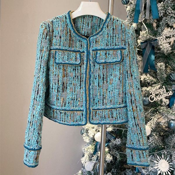 women's jackets arrival spring autumn o-neck pockets tweed coat france style b271, Black;brown
women's jackets arrival spring autumn o-neck pockets tweed coat france style b271, Black;brown