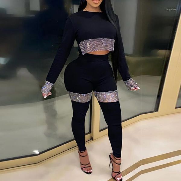 long sleeve extra crop and pencil pants shiny sequined 2 piece set women streetwear party tracksuit women's tracksuits, Gray
long sleeve extra crop and pencil pants shiny sequined 2 piece set women streetwear party tracksuit women's tracksuits, Gray