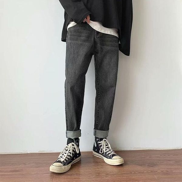hong kong style 2021 spring jeans boys loose straight trend korean handsome black student casual teenager harem pants men men's, Blue
hong kong style 2021 spring jeans boys loose straight trend korean handsome black student casual teenager harem pants men men's, Blue