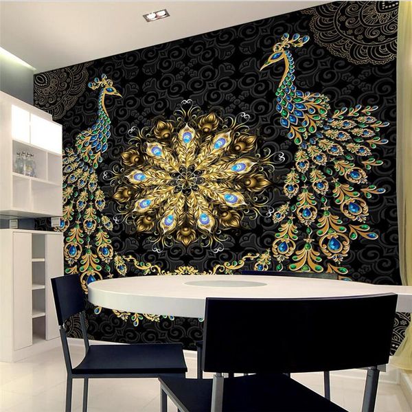 wallpapers wellyu papel de parede para quarto custom wallpaper luxury black gold gem peacock background wall paper
wallpapers wellyu papel de parede para quarto custom wallpaper luxury black gold gem peacock background wall paper
