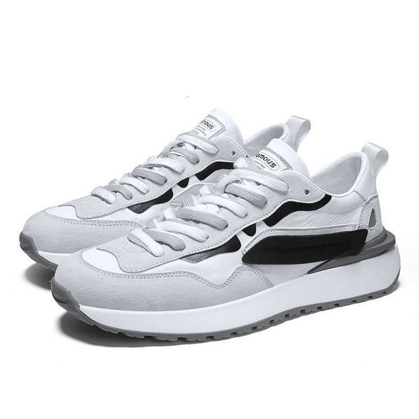 autumn and winter men's shoes trend leather breathable with cloth casual board lace up fashion personalized korean, Black
autumn and winter men's shoes trend leather breathable with cloth casual board lace up fashion personalized korean, Black