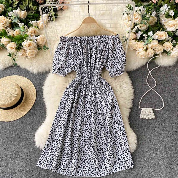 summer slash neck short lantern sleeve waist down slim retro fashion print dress women mini office lady style 210513, Black;gray
summer slash neck short lantern sleeve waist down slim retro fashion print dress women mini office lady style 210513, Black;gray
