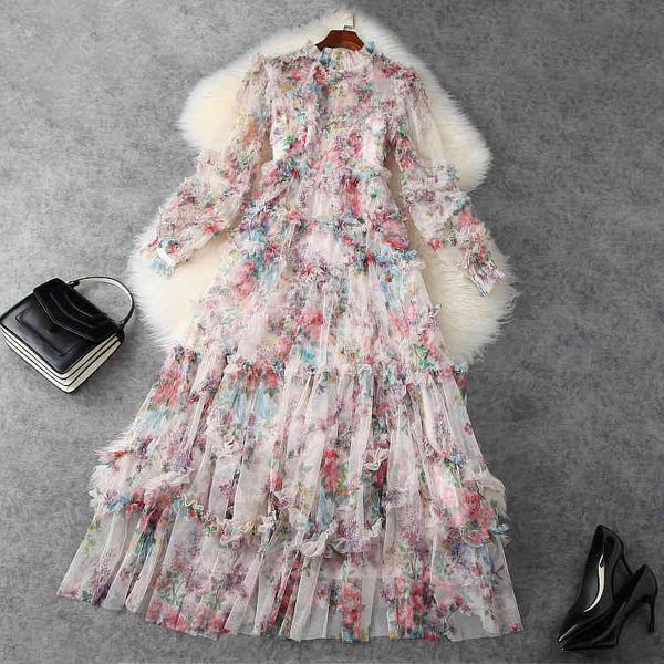 casual dresses spring long sleeve round neck black floral print tulle panelled maxi dress elegant lj2011806 wswv, Black;gray 
casual dresses spring long sleeve round neck black floral print tulle panelled maxi dress elegant lj2011806 wswv, Black;gray