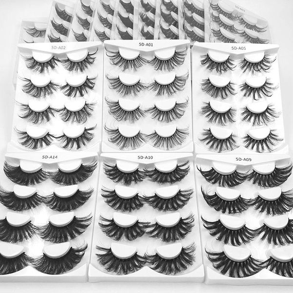 false eyelashes 4 pairs 25mm 5d very long fluffy faux mink lashes strip natural silk cruelty thick cross soft cils
false eyelashes 4 pairs 25mm 5d very long fluffy faux mink lashes strip natural silk cruelty thick cross soft cils