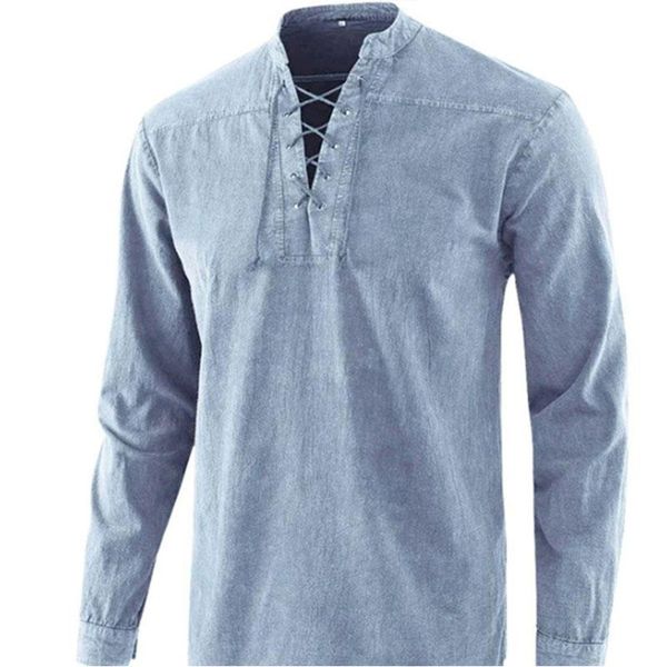 men's casual shirts fashion v-neck drawstring men autumn long sleeve vintage shirt solid loose harajuku pullover streetwear bluas, White;black
men's casual shirts fashion v-neck drawstring men autumn long sleeve vintage shirt solid loose harajuku pullover streetwear bluas, White;black