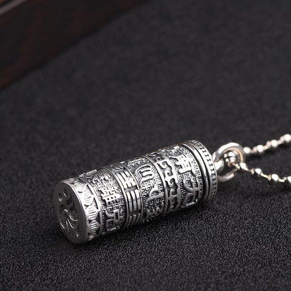 chains the six-character mantra warding off evil pendants men's bodyguards women's necklaces that can hold things gawu box, Silver
chains the six-character mantra warding off evil pendants men's bodyguards women's necklaces that can hold things gawu box, Silver