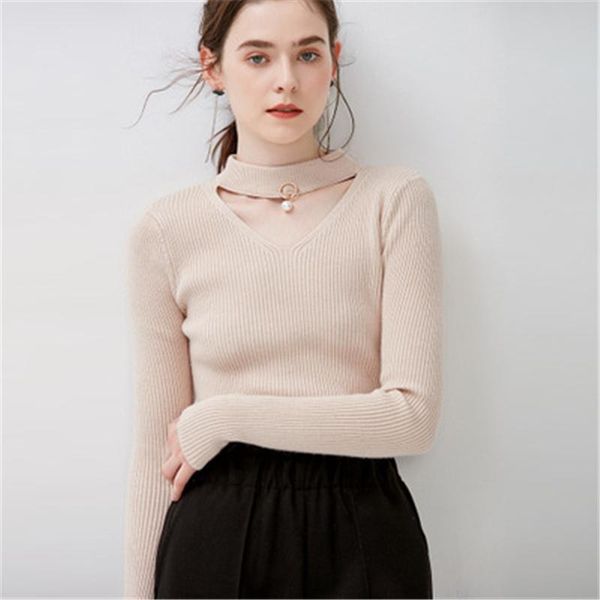 autumn women fashion slim sweater female cotton ladies v neck pullovers girls leisure long sleeve women's sweaters, White;black
autumn women fashion slim sweater female cotton ladies v neck pullovers girls leisure long sleeve women's sweaters, White;black