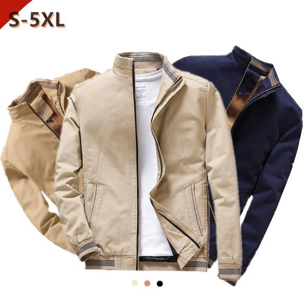 men's jackets coats fleece thick warm jacket mens casual 2021 autumn winter clothing male outerwear charm fashion s-5xl, Black;brown
men's jackets coats fleece thick warm jacket mens casual 2021 autumn winter clothing male outerwear charm fashion s-5xl, Black;brown