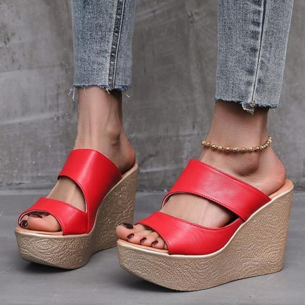 high heels women shoes summer platform fashion footwear wedges heel sandal beach slippers zapatillas mujer casa, Black
high heels women shoes summer platform fashion footwear wedges heel sandal beach slippers zapatillas mujer casa, Black