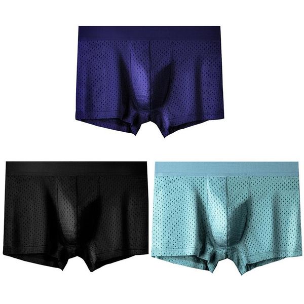 underpants men's underwear with mesh, air permeability and rib, ice silk antibacterial comfortable, Black;white
underpants men's underwear with mesh, air permeability and rib, ice silk antibacterial comfortable, Black;white