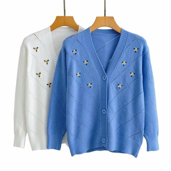 women's knits & tees autumn vintage sweaters cardigans female winter loose embroidered sweater coat commuter knitted cardigan hollow to, White
women's knits & tees autumn vintage sweaters cardigans female winter loose embroidered sweater coat commuter knitted cardigan hollow to, White