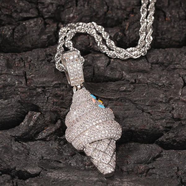 hip hop silver full iced out bling cubic zircon cz cartoon cream pendant necklace for men jewelry with chains
hip hop silver full iced out bling cubic zircon cz cartoon cream pendant necklace for men jewelry with chains