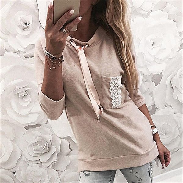women's hoodies & sweatshirts women lace side pullovers hoodie female casual long sleeve hooded lady girls pullover autumn winter, Black
women's hoodies & sweatshirts women lace side pullovers hoodie female casual long sleeve hooded lady girls pullover autumn winter, Black