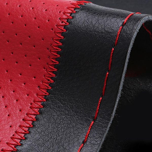 steering wheel covers w/ needles thread cover high leather comfortable feeling
steering wheel covers w/ needles thread cover high leather comfortable feeling