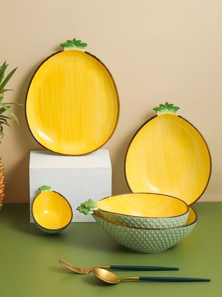 nordic pineapple shaped bowl ceramic breakfast personalized household salad cute fruit plate snack dinner bowls
nordic pineapple shaped bowl ceramic breakfast personalized household salad cute fruit plate snack dinner bowls