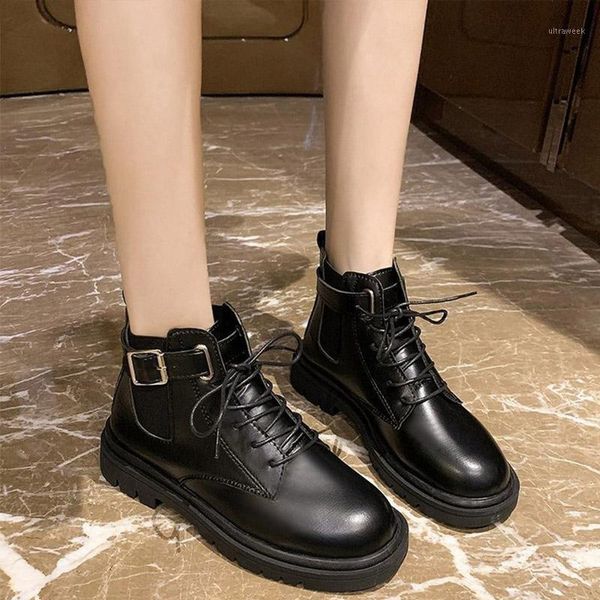 boots women lace up ankle pu leather paltform fashion cool ladies female casual buckle strap shoes woman winter footwear1, Black
boots women lace up ankle pu leather paltform fashion cool ladies female casual buckle strap shoes woman winter footwear1, Black