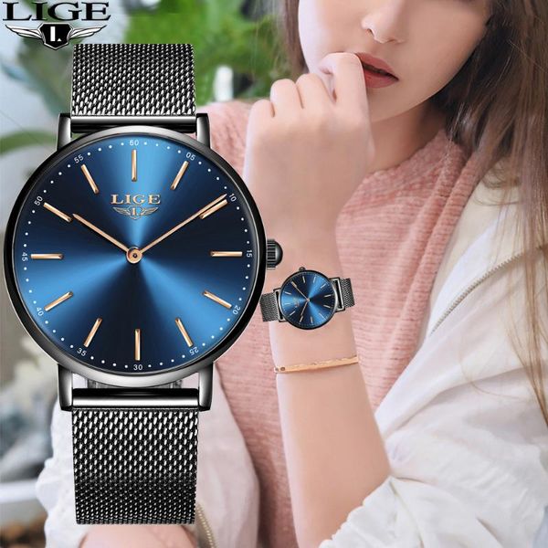 wristwatches lige womens watchs quartz clock business waterproof fashion simple ultra-thin watch women relogio feminino+box, Slivery;brown
wristwatches lige womens watchs quartz clock business waterproof fashion simple ultra-thin watch women relogio feminino+box, Slivery;brown