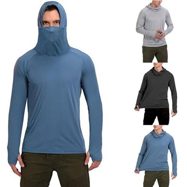 men's t-shirts hooded men solid color stretchy shirt for climbing fishing, White;black
men's t-shirts hooded men solid color stretchy shirt for climbing fishing, White;black