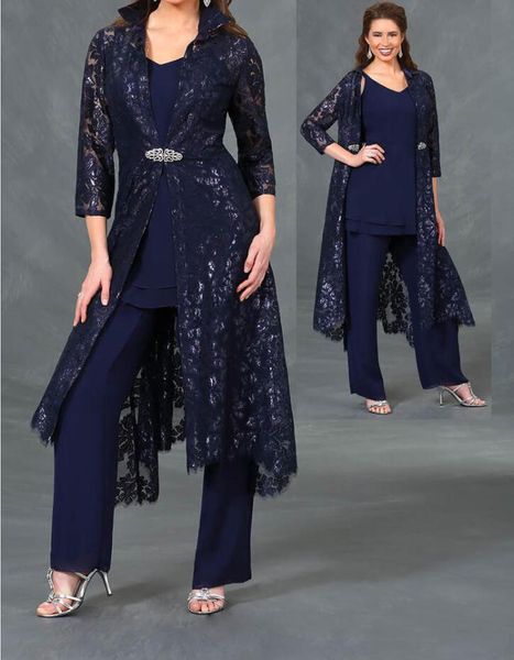 3 piece mother of the bride pant suits with 3/4 lace sleeves jacket ankle length formal evening gowns plus size wedding guest dresses, Black;red
3 piece mother of the bride pant suits with 3/4 lace sleeves jacket ankle length formal evening gowns plus size wedding guest dresses, Black;red