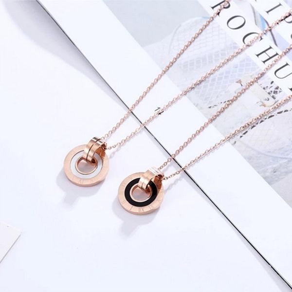 chains arrival inner circle white shell and black enamel roman numerals pendant necklace stainless steel rose gold woman, Silver
chains arrival inner circle white shell and black enamel roman numerals pendant necklace stainless steel rose gold woman, Silver
