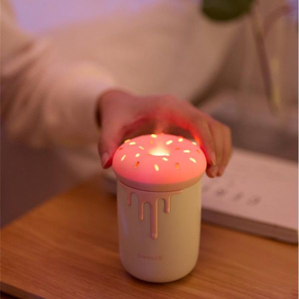 humidifiers 250ml lovely donut air humidifier usb aromatherapy diffuser with romantic led lamp ultrasonic mini car water mist maker atomizer
humidifiers 250ml lovely donut air humidifier usb aromatherapy diffuser with romantic led lamp ultrasonic mini car water mist maker atomizer