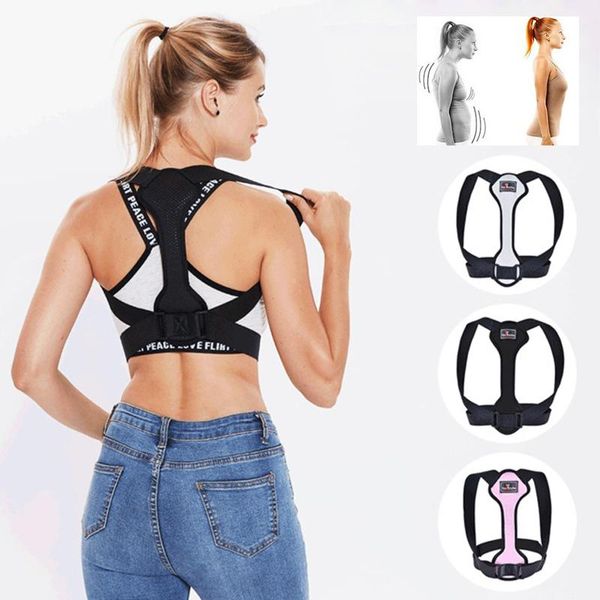 women's shapers brace support belt adjustable back posture corrector clavicle spine shoulder lumbar correction for child, Black;white
women's shapers brace support belt adjustable back posture corrector clavicle spine shoulder lumbar correction for child, Black;white