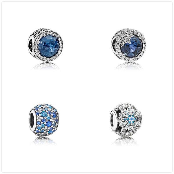 925 sterling silver beads fit original pandora charm bracelet sea blue zircon stars snowflake silver 925 fashion jewelry c3, Black
925 sterling silver beads fit original pandora charm bracelet sea blue zircon stars snowflake silver 925 fashion jewelry c3, Black