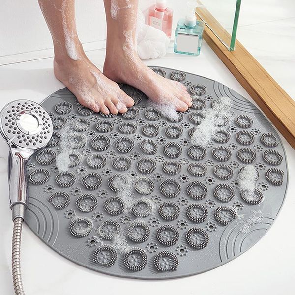 bath mats round non-slip mat safety shower pvc bathroom with drain hole massage foot pad accessories set
bath mats round non-slip mat safety shower pvc bathroom with drain hole massage foot pad accessories set