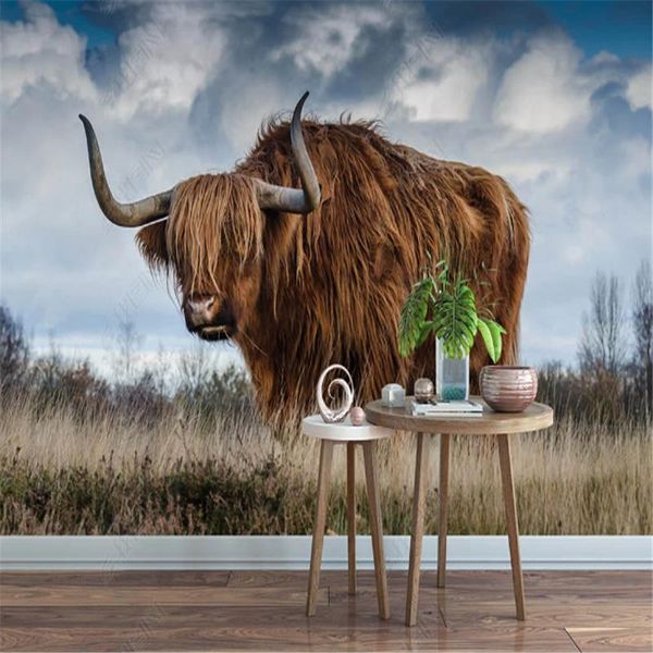 wallpapers blue sky strong yak hd mural wallpaper for living room grassland po tv sofa background wall paper home decor papel de parede 
wallpapers blue sky strong yak hd mural wallpaper for living room grassland po tv sofa background wall paper home decor papel de parede