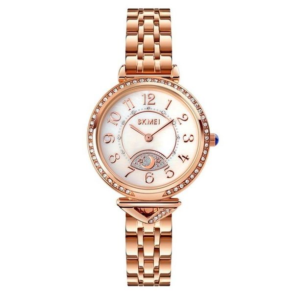 wristwatches skmei 1658 rose gold luxury women's quartz watch star and moon dial design style diamond mother-of-pearl, Slivery;brown
wristwatches skmei 1658 rose gold luxury women's quartz watch star and moon dial design style diamond mother-of-pearl, Slivery;brown
