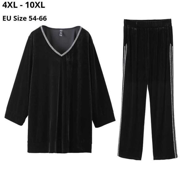 women's two piece pants pants plus size 10xl 8xl 6xl women long sleeves autumn clothes femme slim velvet trancksuit 2 sets clothing wit, White
women's two piece pants pants plus size 10xl 8xl 6xl women long sleeves autumn clothes femme slim velvet trancksuit 2 sets clothing wit, White
