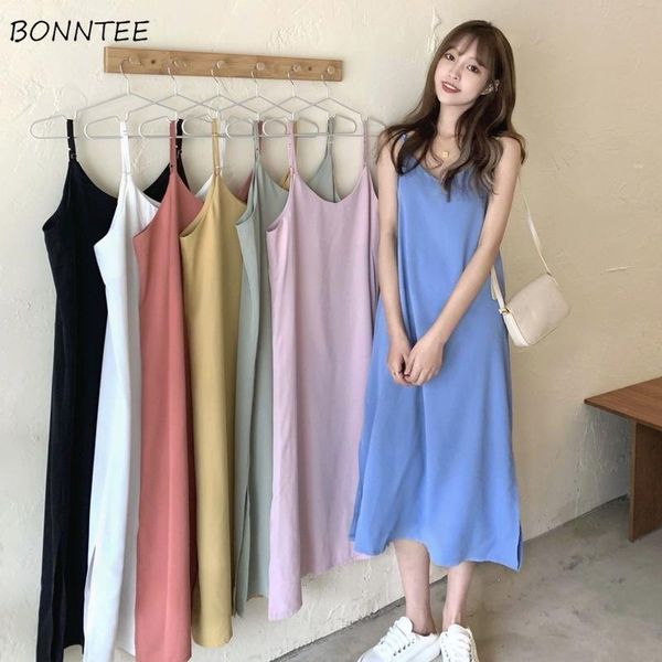 casual dresses sleeveless dress women 7 colors loose leisure summer soft korean style students solid maxi side-slit ladies all-match beach i, Black;gray
casual dresses sleeveless dress women 7 colors loose leisure summer soft korean style students solid maxi side-slit ladies all-match beach i, Black;gray