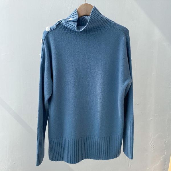 sweaters 100% cashmere turtleneck sweater women hem split two colors loose casual autumn ladies pullovers with buttons, White;black
sweaters 100% cashmere turtleneck sweater women hem split two colors loose casual autumn ladies pullovers with buttons, White;black