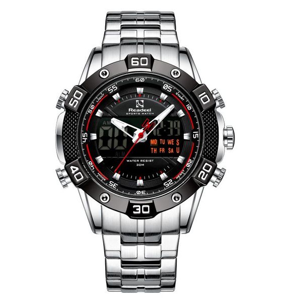 wristwatches readeel men watch sports quartz mens watches full steel waterproof chronograph wristwatch relogio masculino, Slivery;brown
wristwatches readeel men watch sports quartz mens watches full steel waterproof chronograph wristwatch relogio masculino, Slivery;brown
