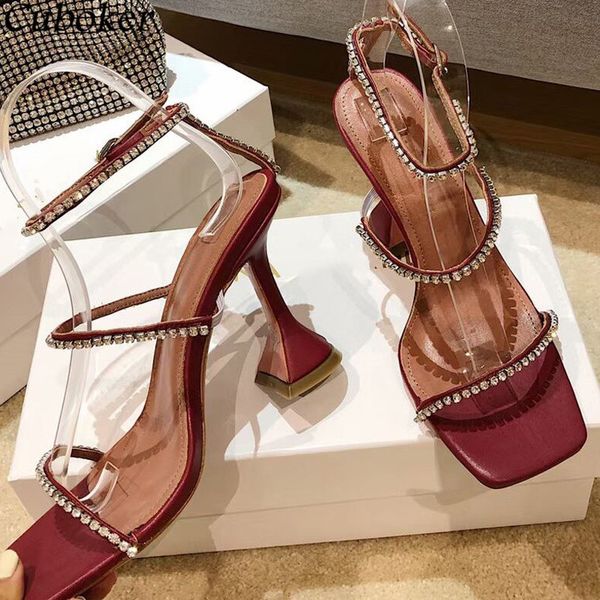 bling crystal cup heel women sandals square toe ankle strap ladies slides brand runway summer party dress sandalias mujer 60% off store onli, Black
bling crystal cup heel women sandals square toe ankle strap ladies slides brand runway summer party dress sandalias mujer 60% off store onli, Black