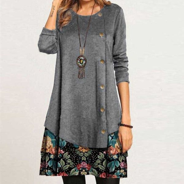 casual dresses spring autumn women flower print mini elegant patchwork long sleeve ladies buttons party vestidos 4xyq, Black;gray
casual dresses spring autumn women flower print mini elegant patchwork long sleeve ladies buttons party vestidos 4xyq, Black;gray