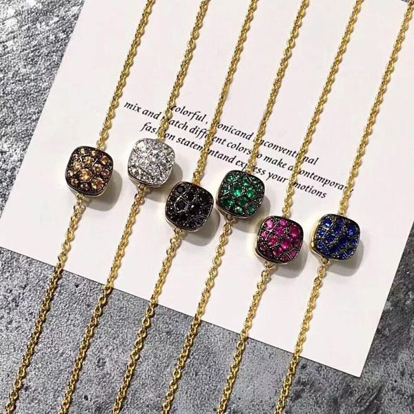 charm bracelets 2021 fashion honeycomb design multicolor cubic zirconia square bracelet pink gold silver color chain for women girls, Golden;silver
charm bracelets 2021 fashion honeycomb design multicolor cubic zirconia square bracelet pink gold silver color chain for women girls, Golden;silver