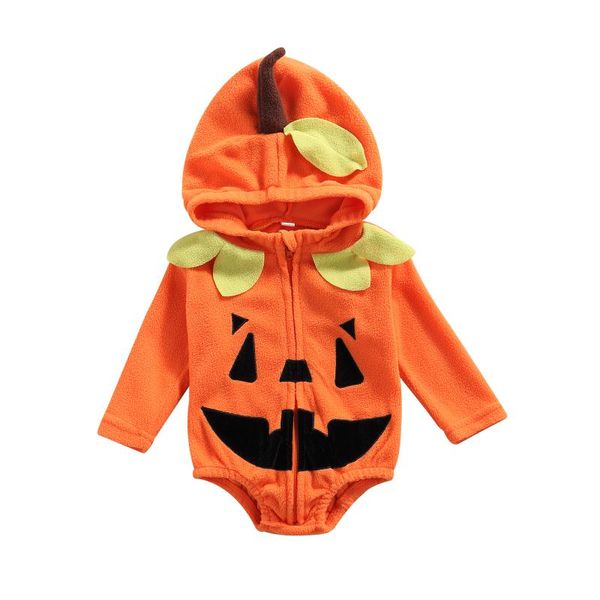 rompers baby clothes halloween zip-up romper boy girl bodysuit orange pumpkin shaped long sleeve hooded clothing 0-24m, Blue
rompers baby clothes halloween zip-up romper boy girl bodysuit orange pumpkin shaped long sleeve hooded clothing 0-24m, Blue