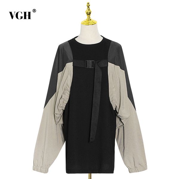 vgh loose patchwork hit color sweatshirt for women o neck long sleeve casual high street sweatshirts female fashion new style 210421, Black
vgh loose patchwork hit color sweatshirt for women o neck long sleeve casual high street sweatshirts female fashion new style 210421, Black