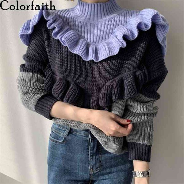 autumn winter women's sweaters pullover warm oversized patchwork ruffles vintage korean ladies sw7704 210427, White
autumn winter women's sweaters pullover warm oversized patchwork ruffles vintage korean ladies sw7704 210427, White