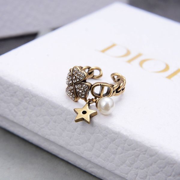ring d home brass diamond trefoil love heart opening cd letter star pearl female, Silver
ring d home brass diamond trefoil love heart opening cd letter star pearl female, Silver