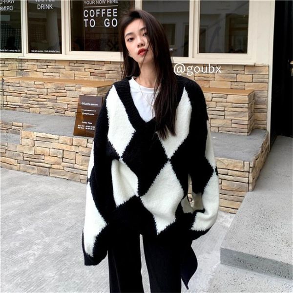 women's sweaters cmaz 2021 autumn winte sweater women knitted pullover korean style cardigan soft warm pull thick outwear, White;black
women's sweaters cmaz 2021 autumn winte sweater women knitted pullover korean style cardigan soft warm pull thick outwear, White;black