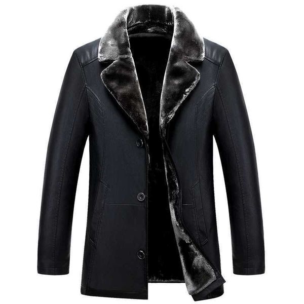 & fur pu coats winter men's big size faux leather jackets thicken overcoat for male clothing phnu, Black
& fur pu coats winter men's big size faux leather jackets thicken overcoat for male clothing phnu, Black