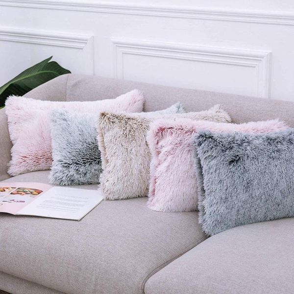 cushion/decorative pillow soft gradient long plush pillowcase backrest cushion cover car sofa home decor throw cases
cushion/decorative pillow soft gradient long plush pillowcase backrest cushion cover car sofa home decor throw cases
