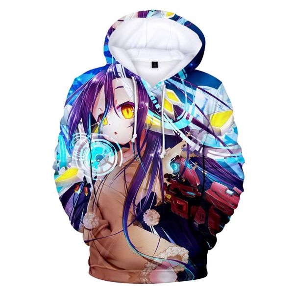 men's hoodies & sweatshirts kawaii no game life 3d kids/men/women cartoon fashion casual long sleeve soft anime hoodie loose size, Black
men's hoodies & sweatshirts kawaii no game life 3d kids/men/women cartoon fashion casual long sleeve soft anime hoodie loose size, Black