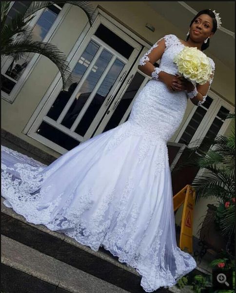 2021 dubai arabic long sleeve modest wedding gowns beaded lace appliques elegant black girls vintage bride dress hijab court train bridal go, White
2021 dubai arabic long sleeve modest wedding gowns beaded lace appliques elegant black girls vintage bride dress hijab court train bridal go, White